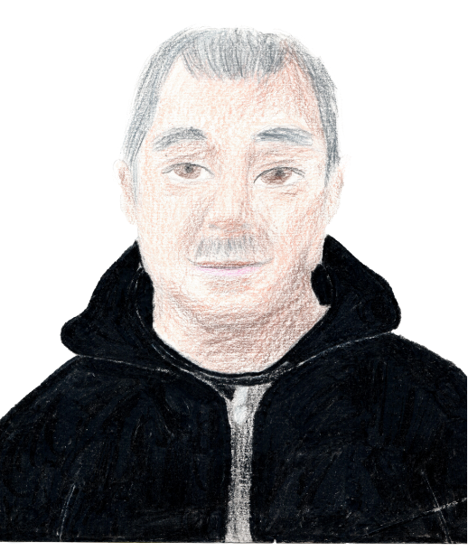 Disegno a mano del proprietario della Calzoleria Pezzuto