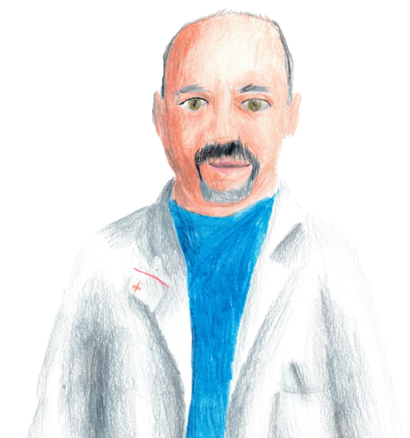 Disegno a mano del proprietario della Farmacia San Giuseppe