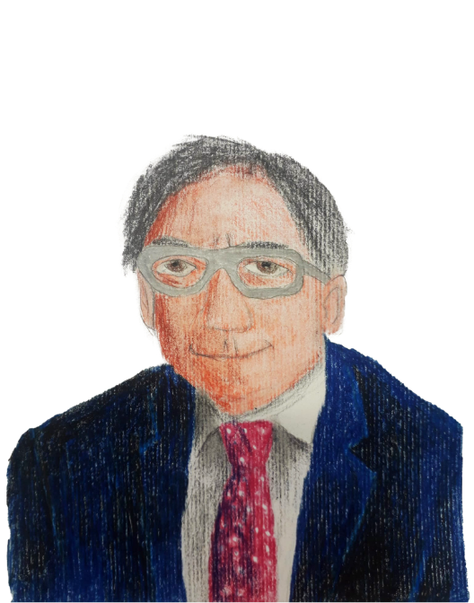 Disegno a mano del volto del Sindaco Muzzarelli