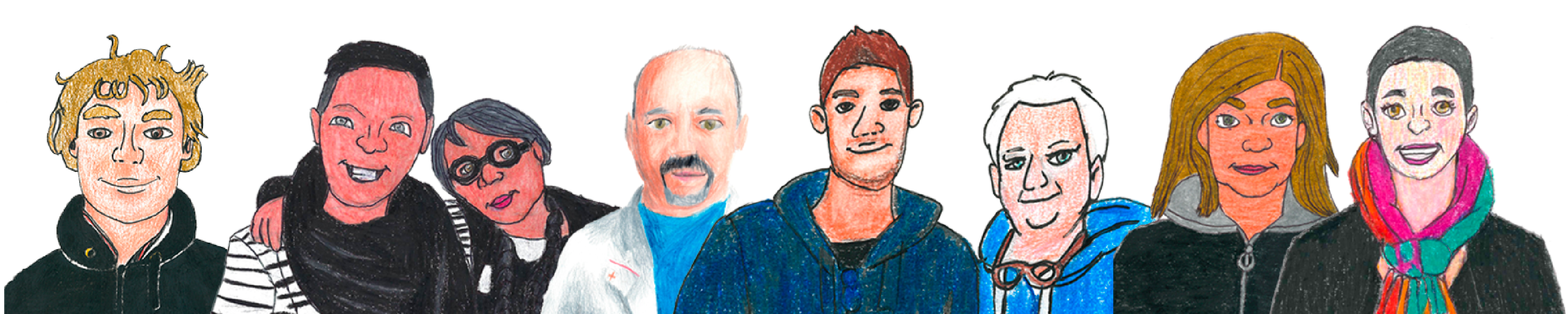 I disegni di alcuni dei proprietari dei Locali Amici.